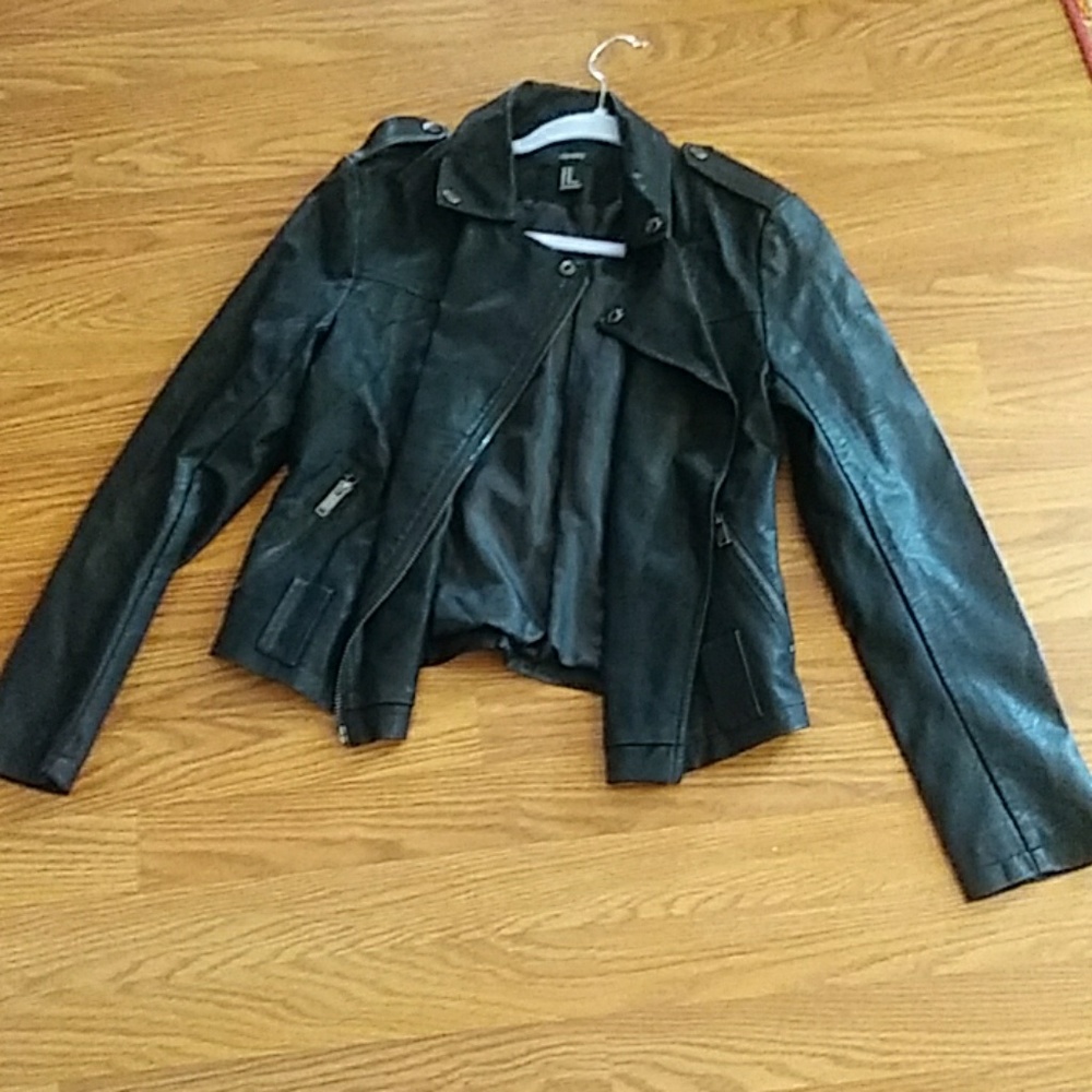 Faux leather jacket